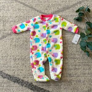 Super Fuzzy Sleeper with Hedgehogs